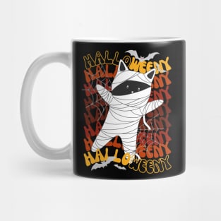 Cute Halloween Black Cat Mummy Mug